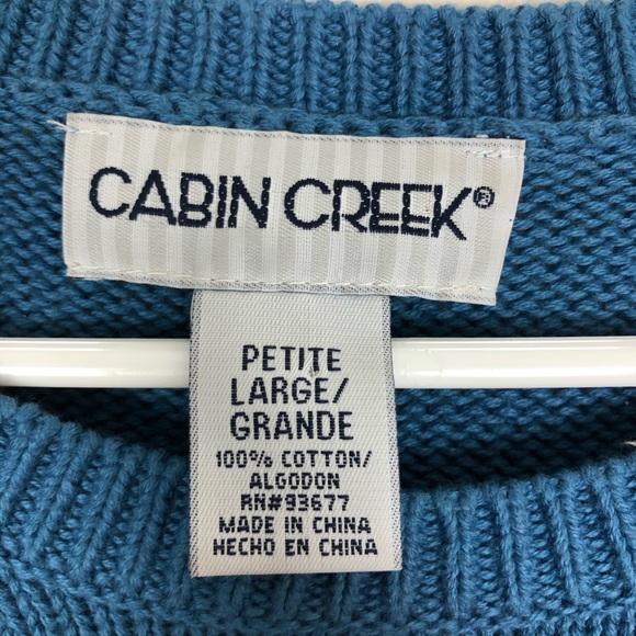 Cabin Creek Comfy Blue Sweater - Picture 4 of 4